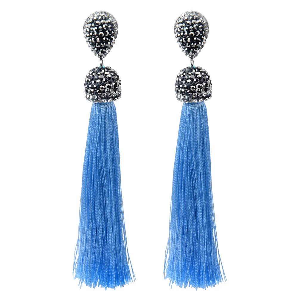 Diva Long Tassel Earrings