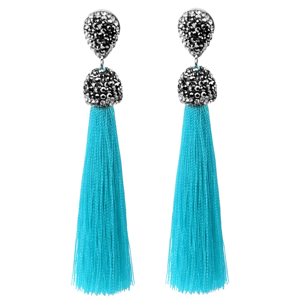 Diva Long Tassel Earrings