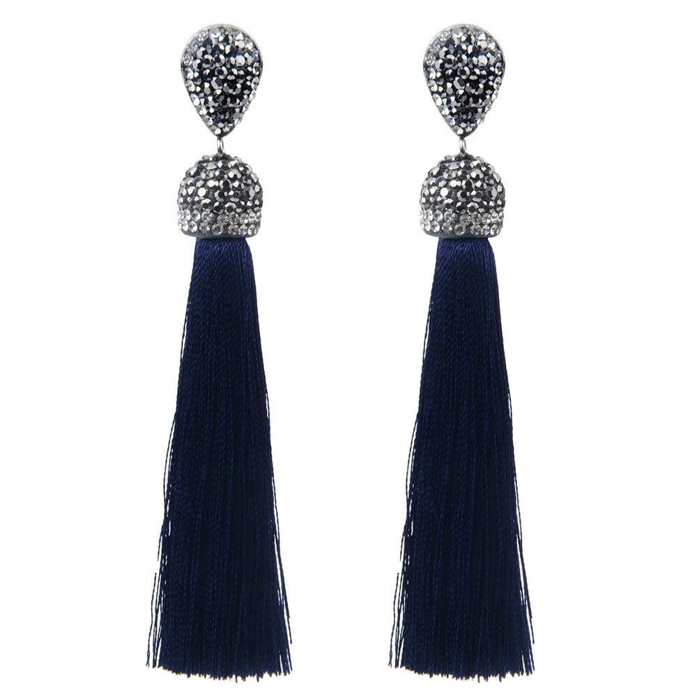 Diva Long Tassel Earrings