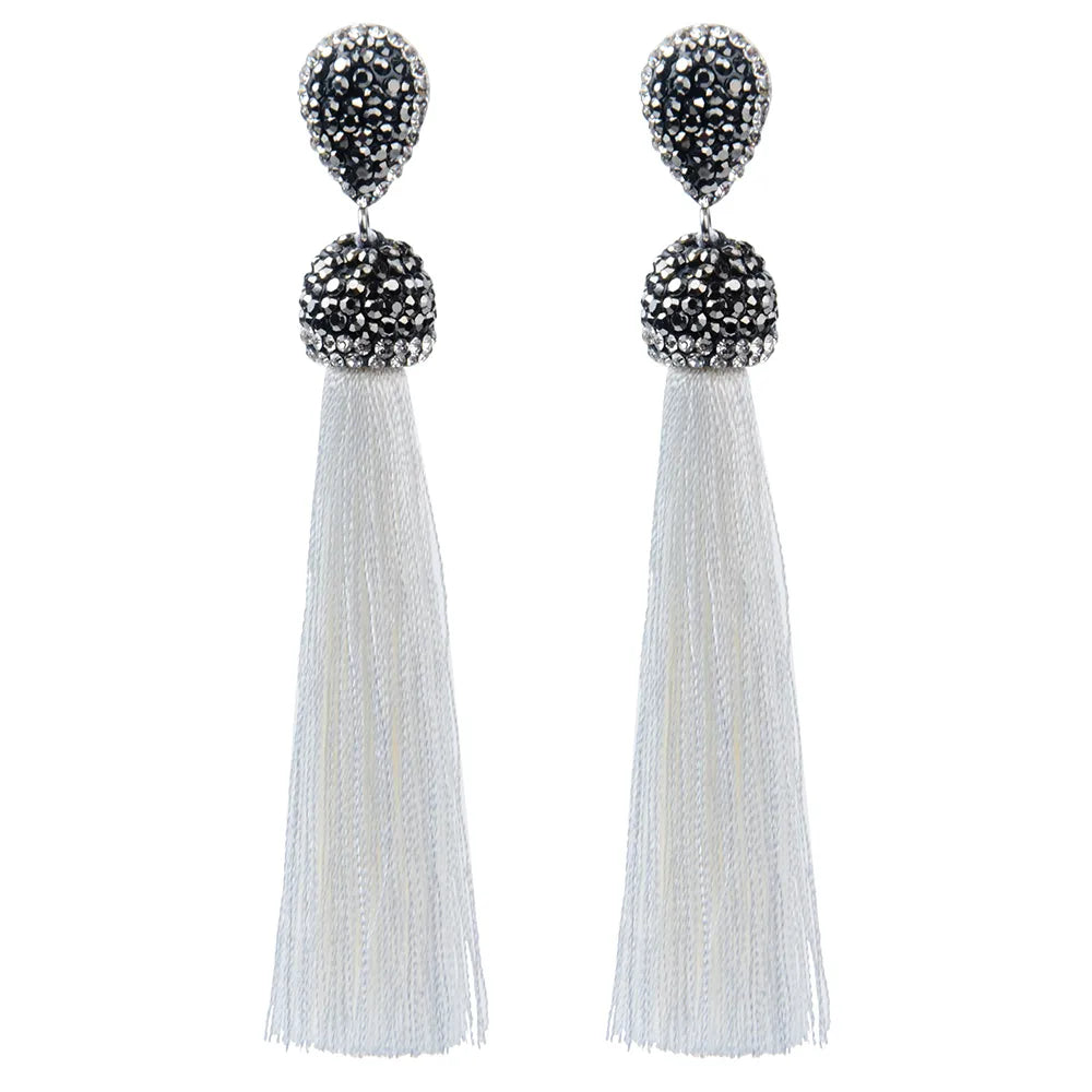 Diva Long Tassel Earrings