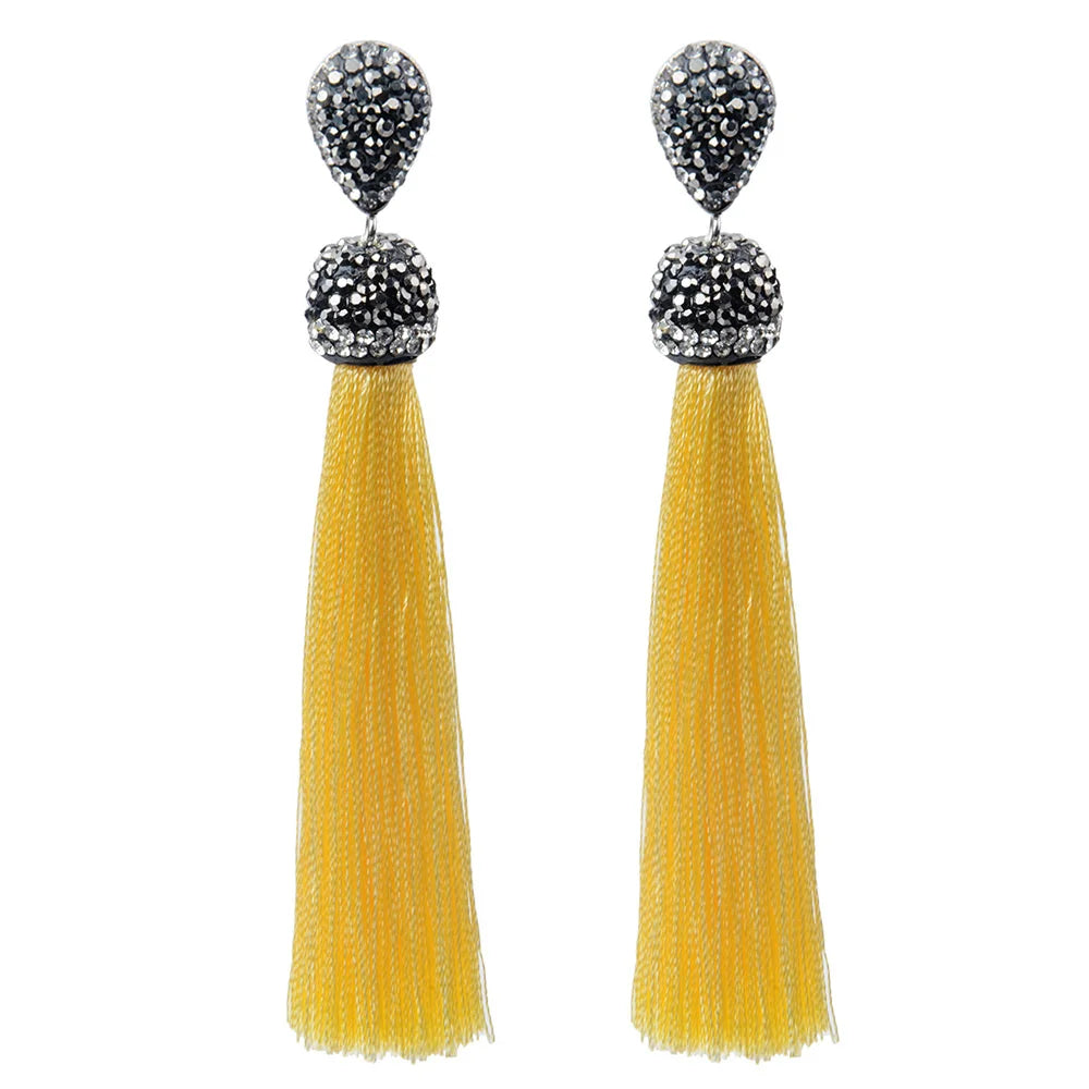 Diva Long Tassel Earrings