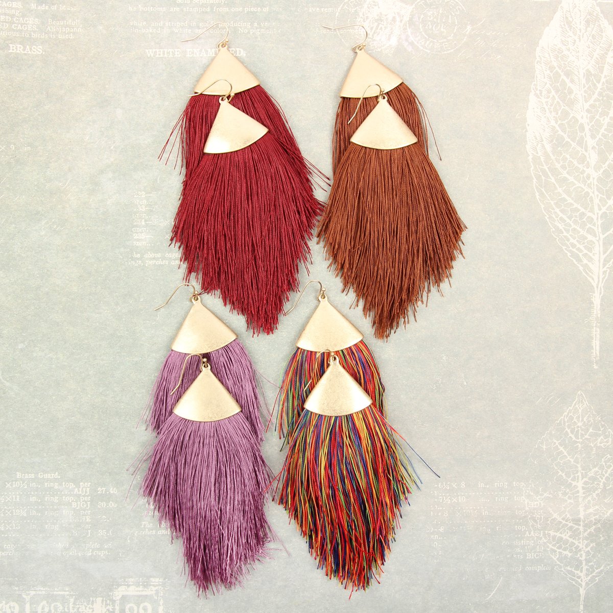 Big Energy Tassel Drop Earrings