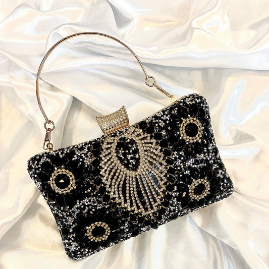 🖤Rhinestone Evening Dress Bag