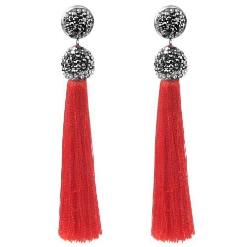 Diva Long Tassel Earrings