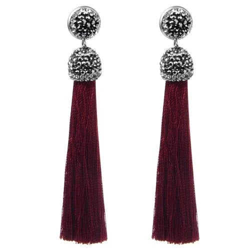 Diva Long Tassel Earrings