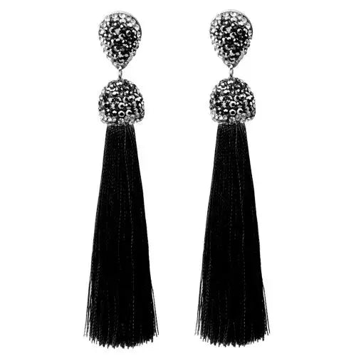 Diva Long Tassel Earrings