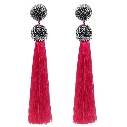 Diva Long Tassel Earrings