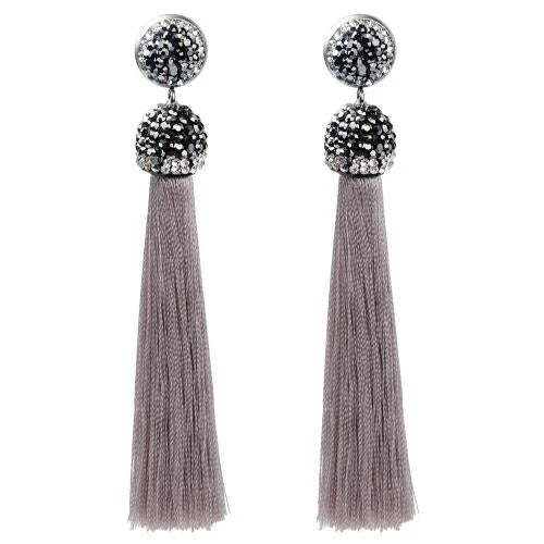 Diva Long Tassel Earrings