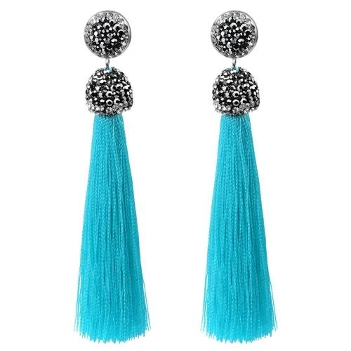 Diva Long Tassel Earrings