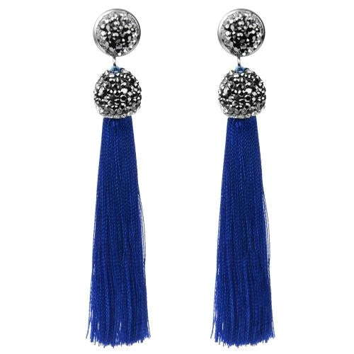 Diva Long Tassel Earrings