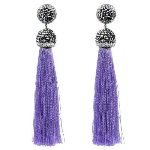 Diva Long Tassel Earrings