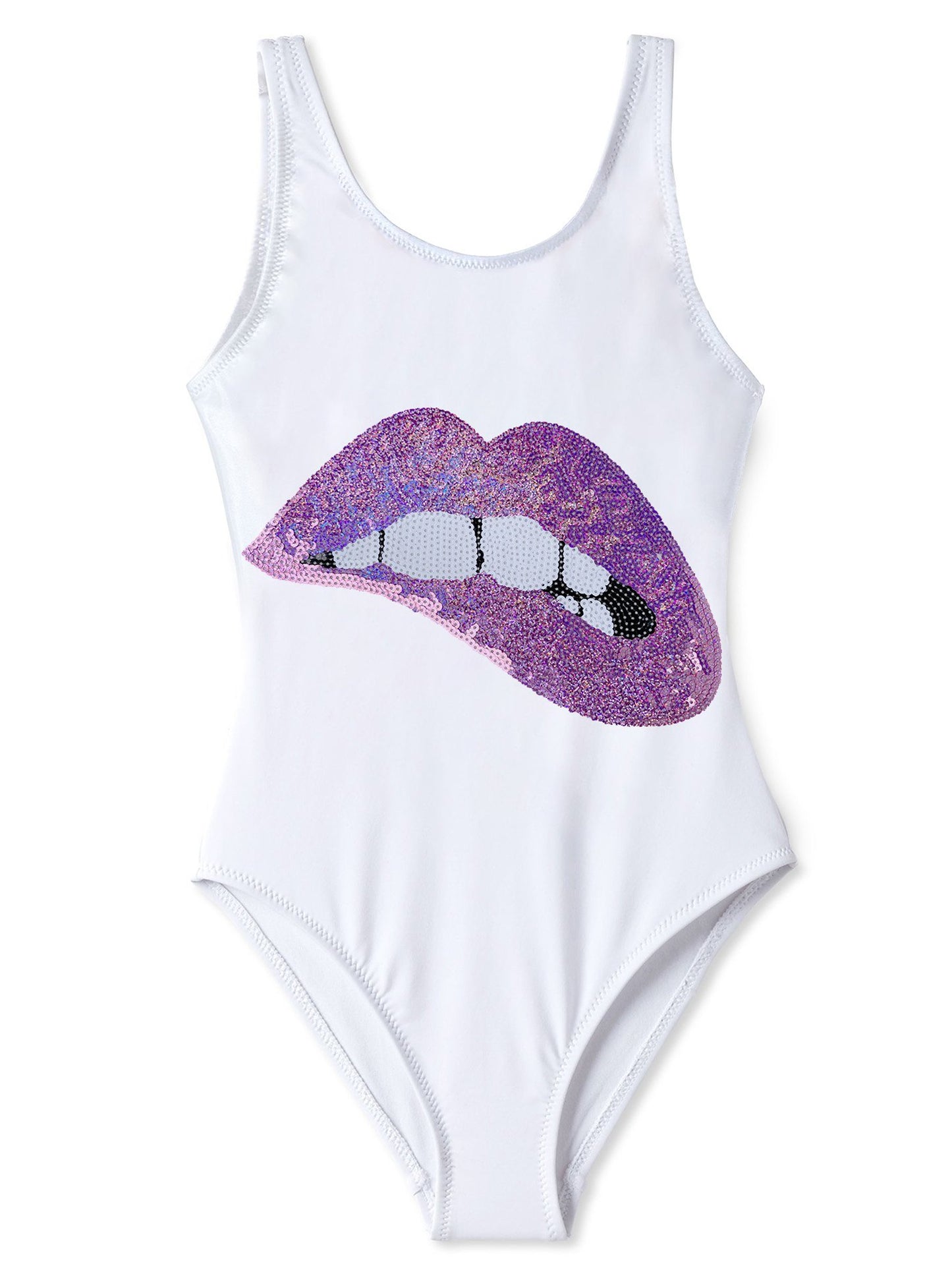 Lip Service Swimsuit with Lip Sequin